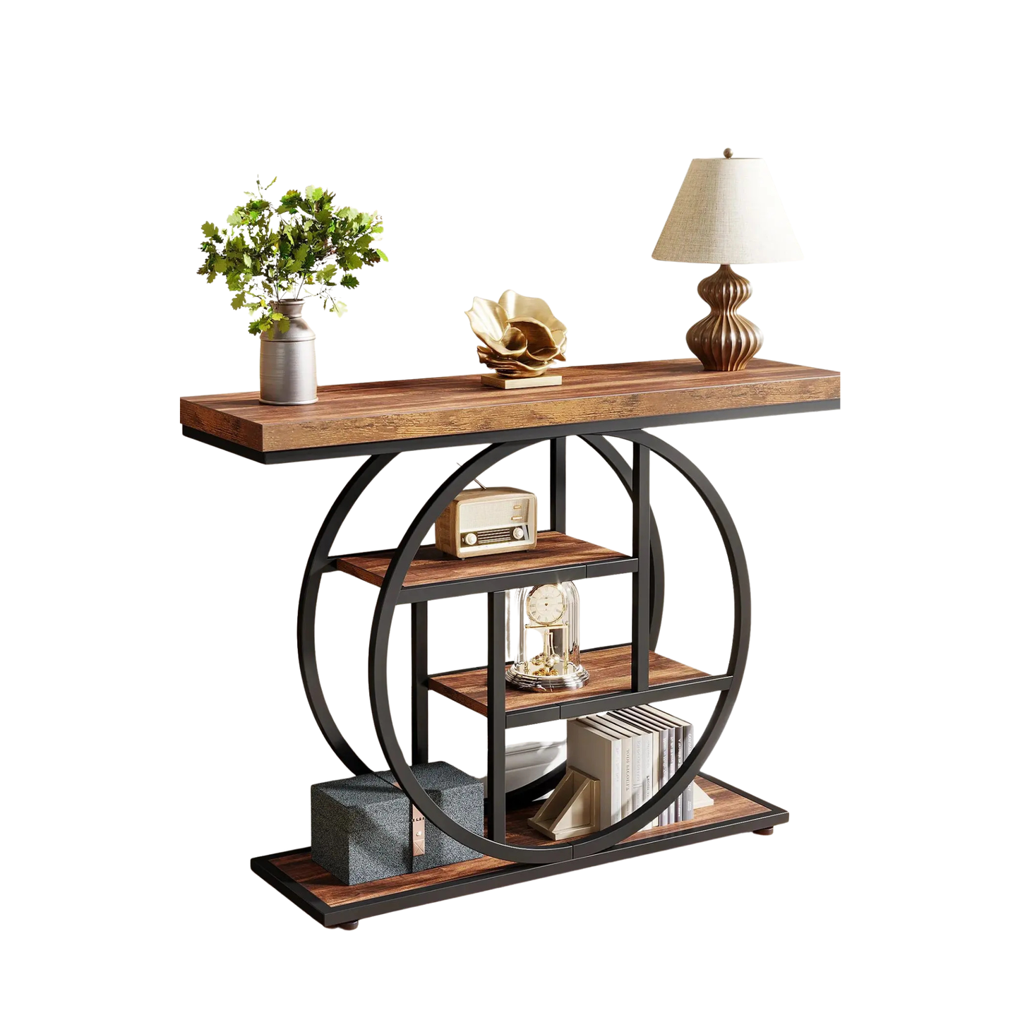 Entryway Sofa Table Dark Brown