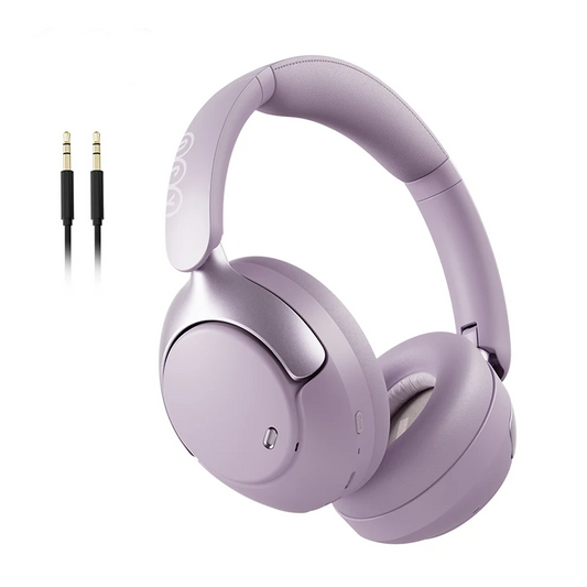 QCY H3 Pro Rechargeable Over-Ear ANC Headphones LDAC Hi-Res Purple