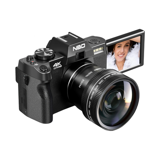 Compact 4K Camera with 48MP and WiFi Features