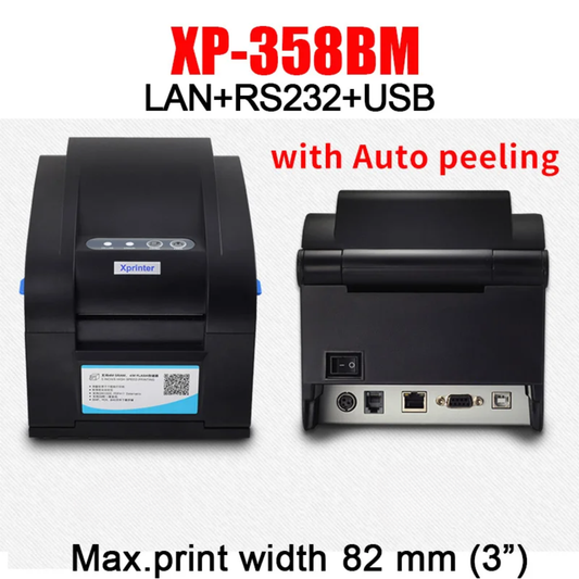 Thermal Label Printer 20-80mm High Speed Barcode Printing