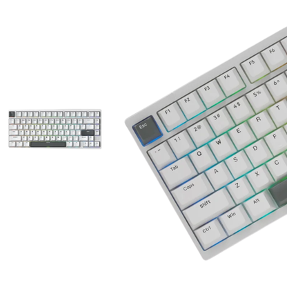 Silver Ultra Responsive Gaming Keyboard with Hot-Swap Waterproof