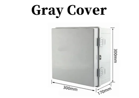 Grey ABS Electrical Enclosure IP67 300x300x170mm