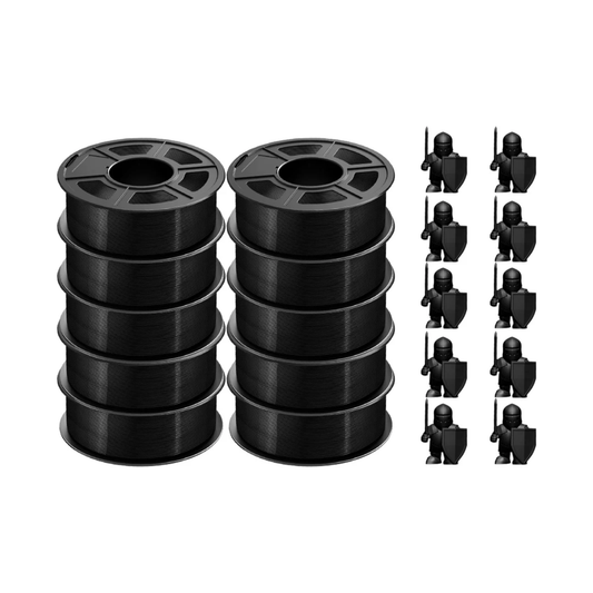 Black PETG Filament 11KG Durable 3D Printing