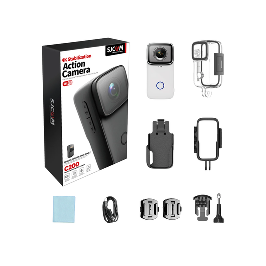 C200 4K Action Camera 128GB SD, Waterproof
