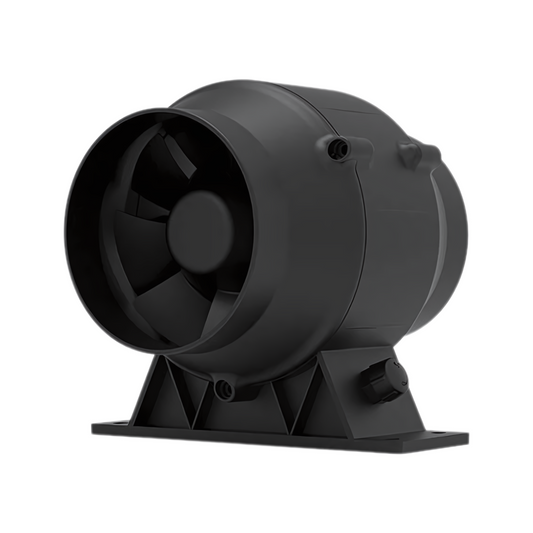 220V Black Exhaust Duct Fan 4 Inch with Adjustable Speed