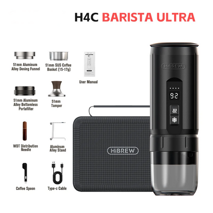 Compact Barista Style Espresso Maker with Travel Friendly Design