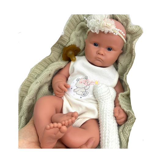 Unpainted Lifelike Silicone Reborn Baby Doll
