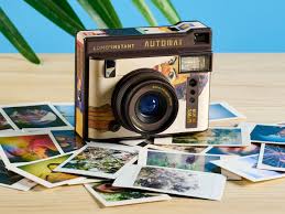 Red Instant Camera Rechargeable with Travel Lens Kit