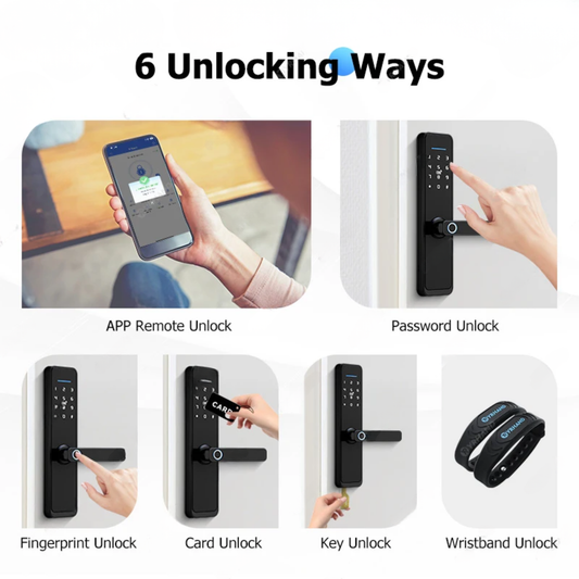 Wifi Smart Fingerprint Door Lock for Home Security