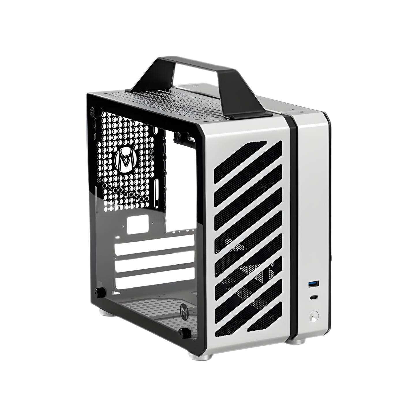 Compact Gaming ITX Case Silver Air Type C Version
