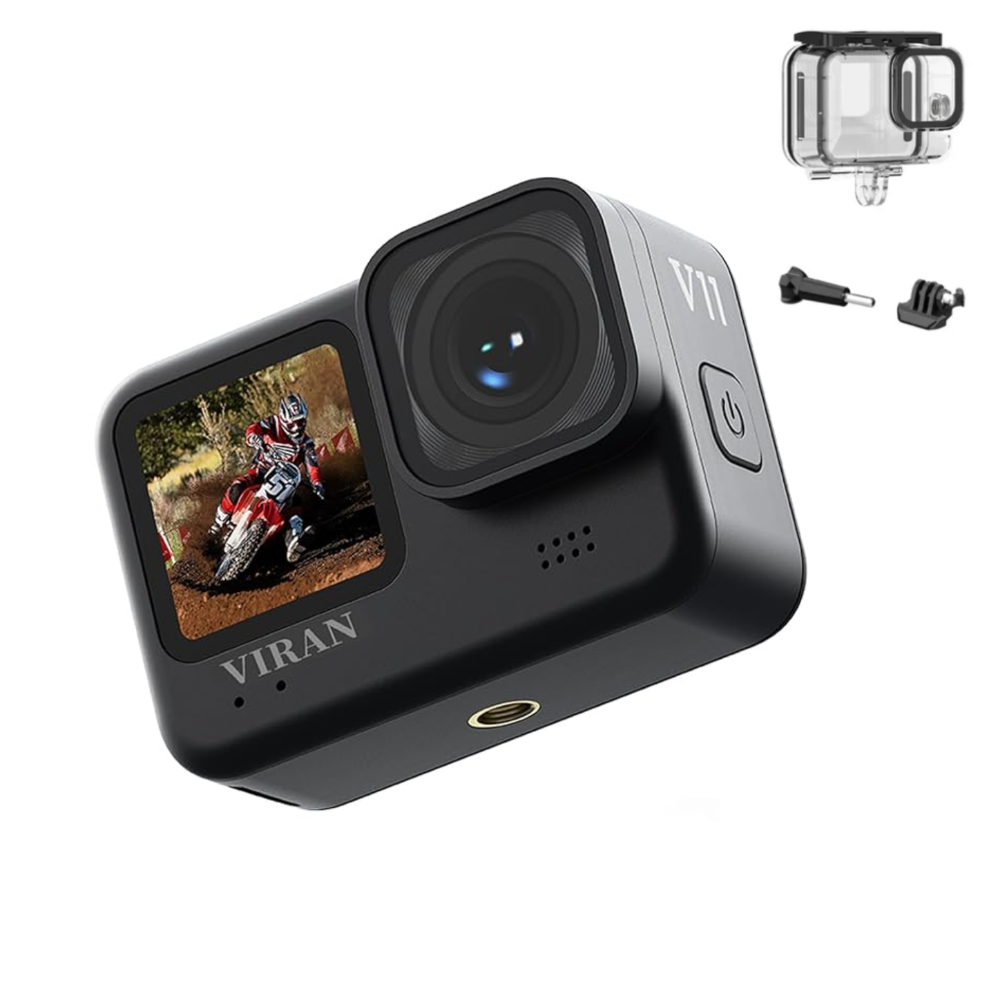 5K Action Camera with WiFi Waterproof Case and Remote