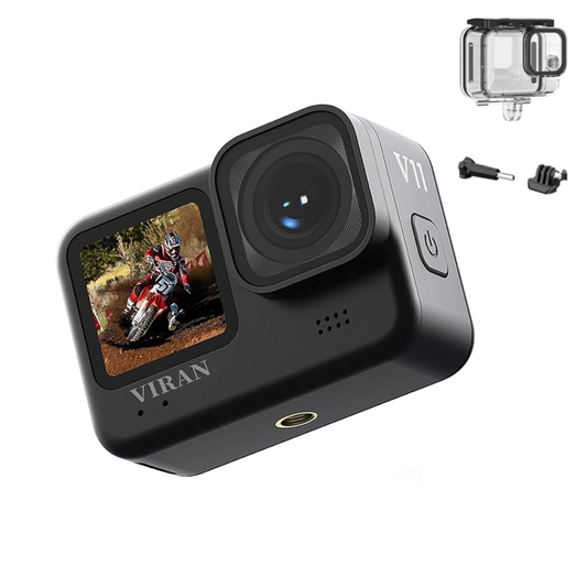 5K Action Camera with WiFi Waterproof Case and Remote