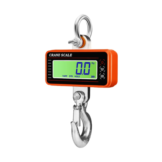 Digital Hanging Crane Scale 500kg LCD Orange
