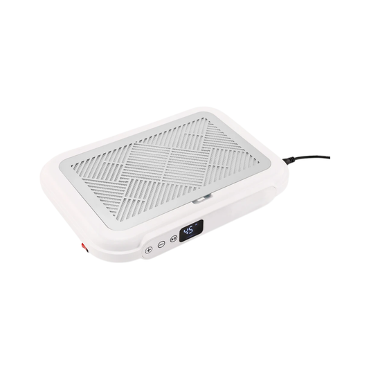 White Adjustable Speed 170W Nail Dust Vacuum with Reusable Filter