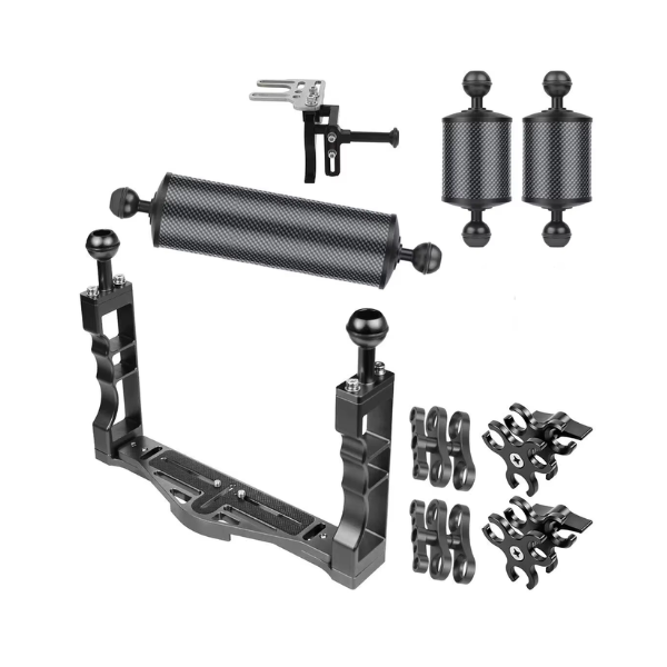 Diving Camera Tray Stabilizer Rig with Dual Handles