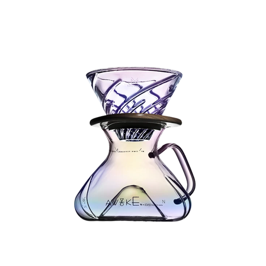 Colorful Manual Pour Over Coffee Maker Grinder Camping Set
