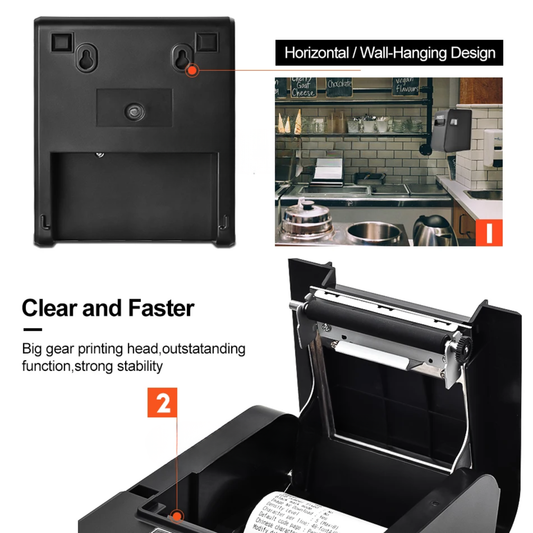 Wireless Thermal Receipt Printer 80mm USB/Bluetooth