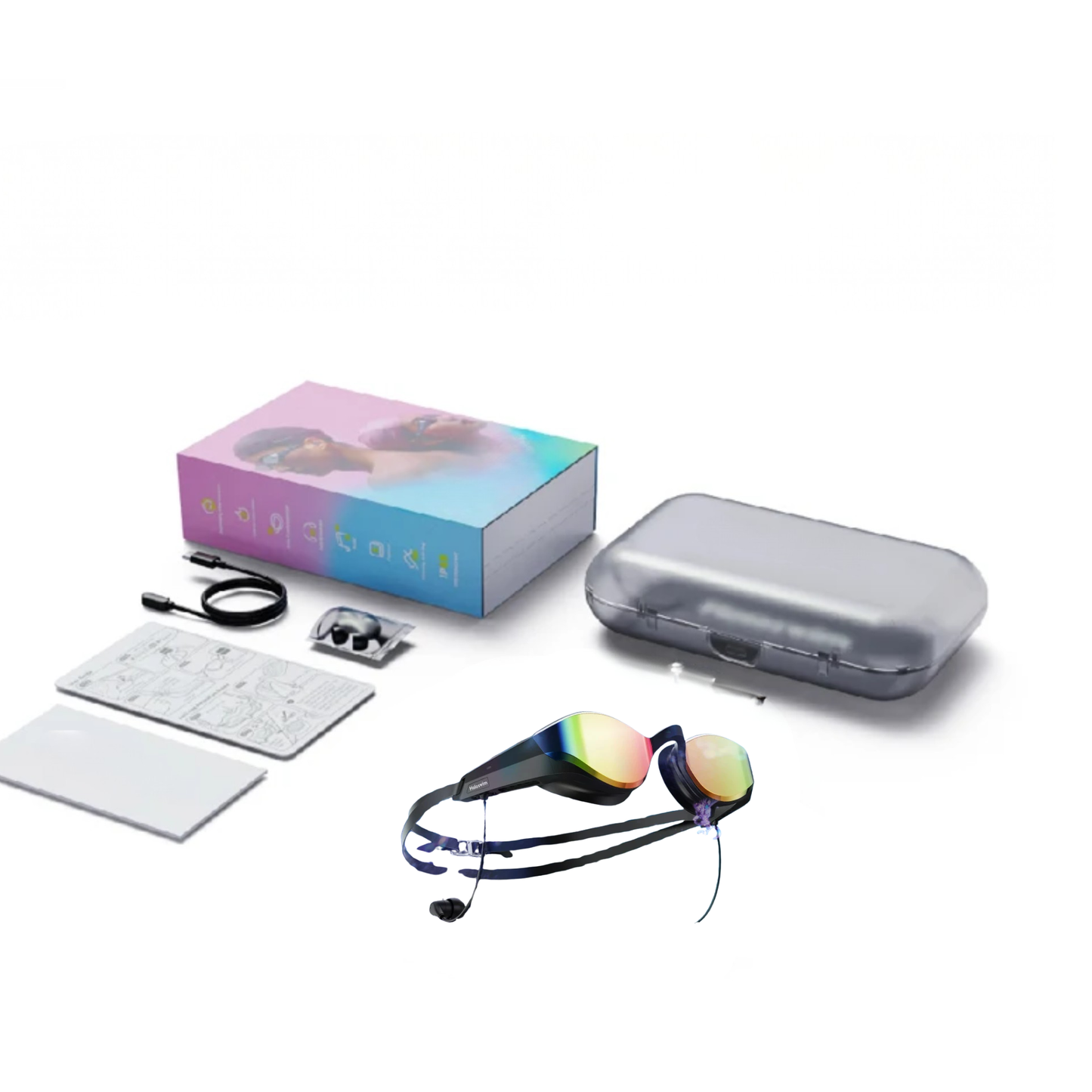 AI Smart Swim Goggles with Audio Anti-Fog Waterproof Design