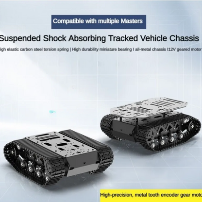 Heavy Duty 10kg Double Tank Robot Base with Shock Absorption