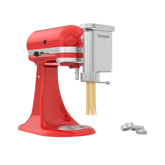 Metal Pasta Press Attachment for Stand Mixer with 5 Dies