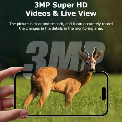 Motion Activated 5MP Outdoor Camera 4G Solar 32GB