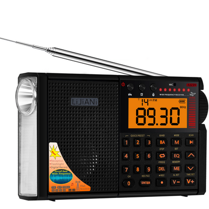 Rechargeable Portable Radio Bluetooth MP3 Player and Torch