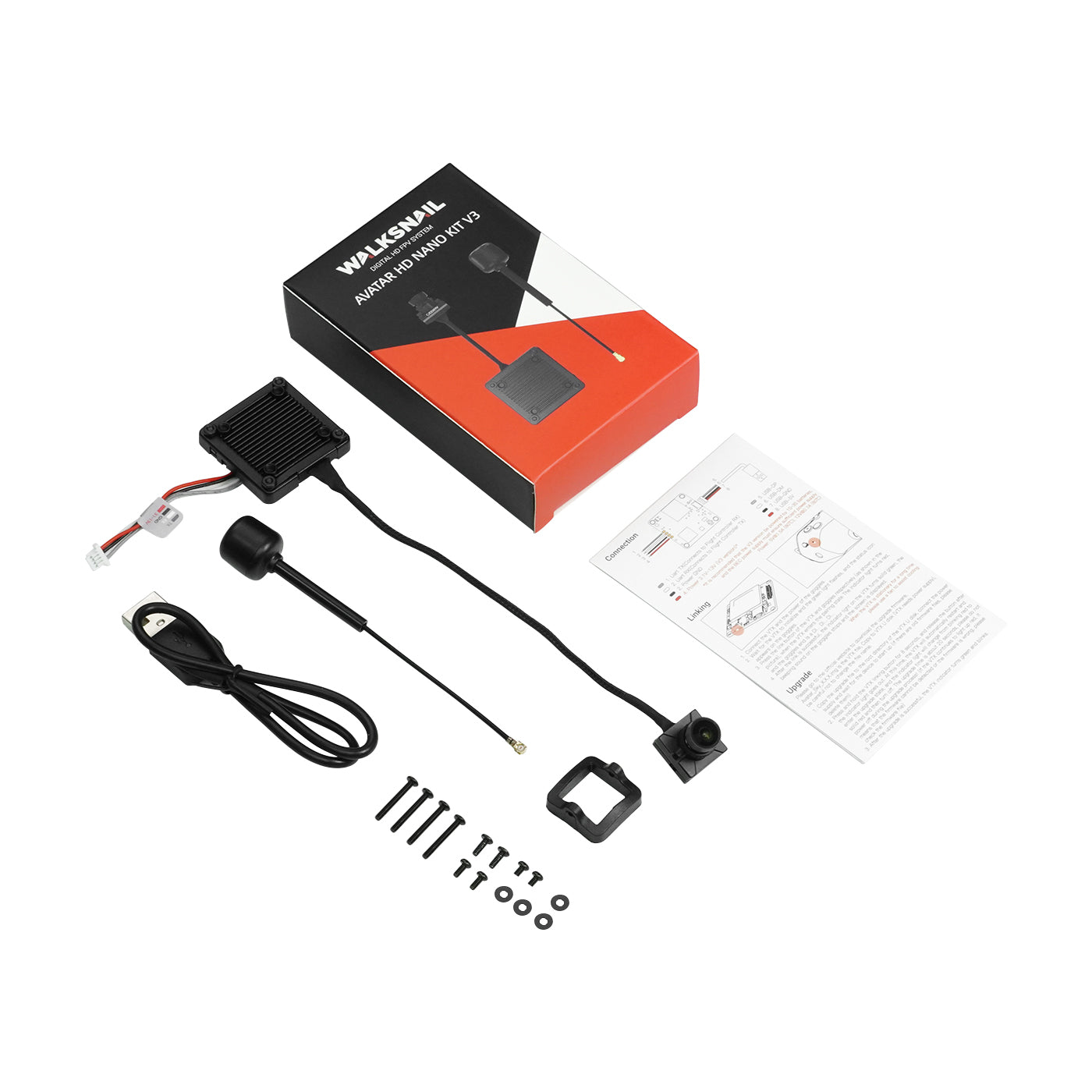 HD Nano FPV Camera Kit 1080P 60fps with 9cm Cable