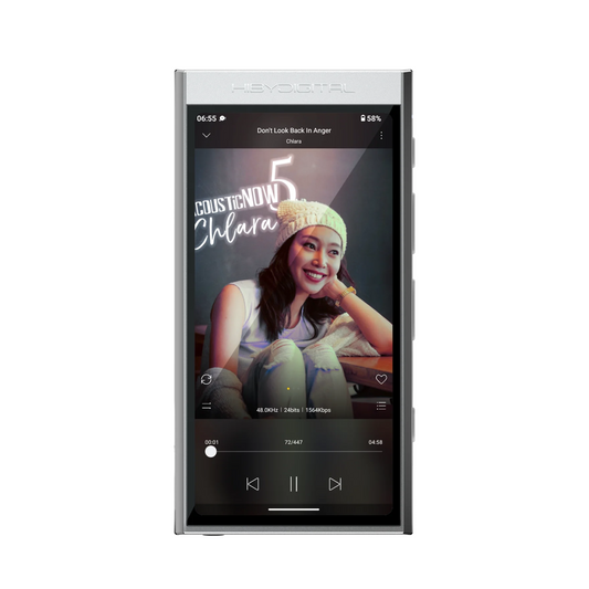Portable HiFi Music Player with Bluetooth and WiFi White