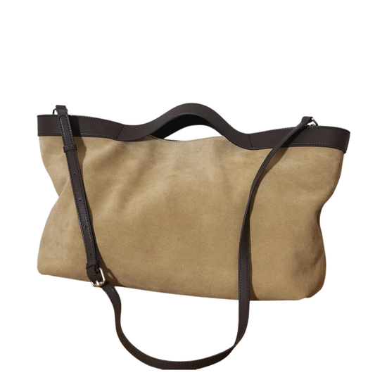Matte Leather Big Tote Shoulder Bag for Women