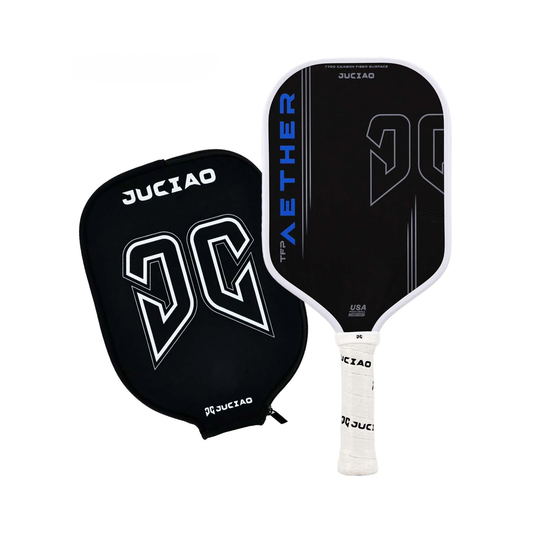Blue Carbon Fiber Pickleball Paddle 16mm for Power and Spin