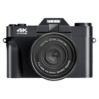 Portable 4K Vlogging Camera with 48MP Sensor & Digital Zoom