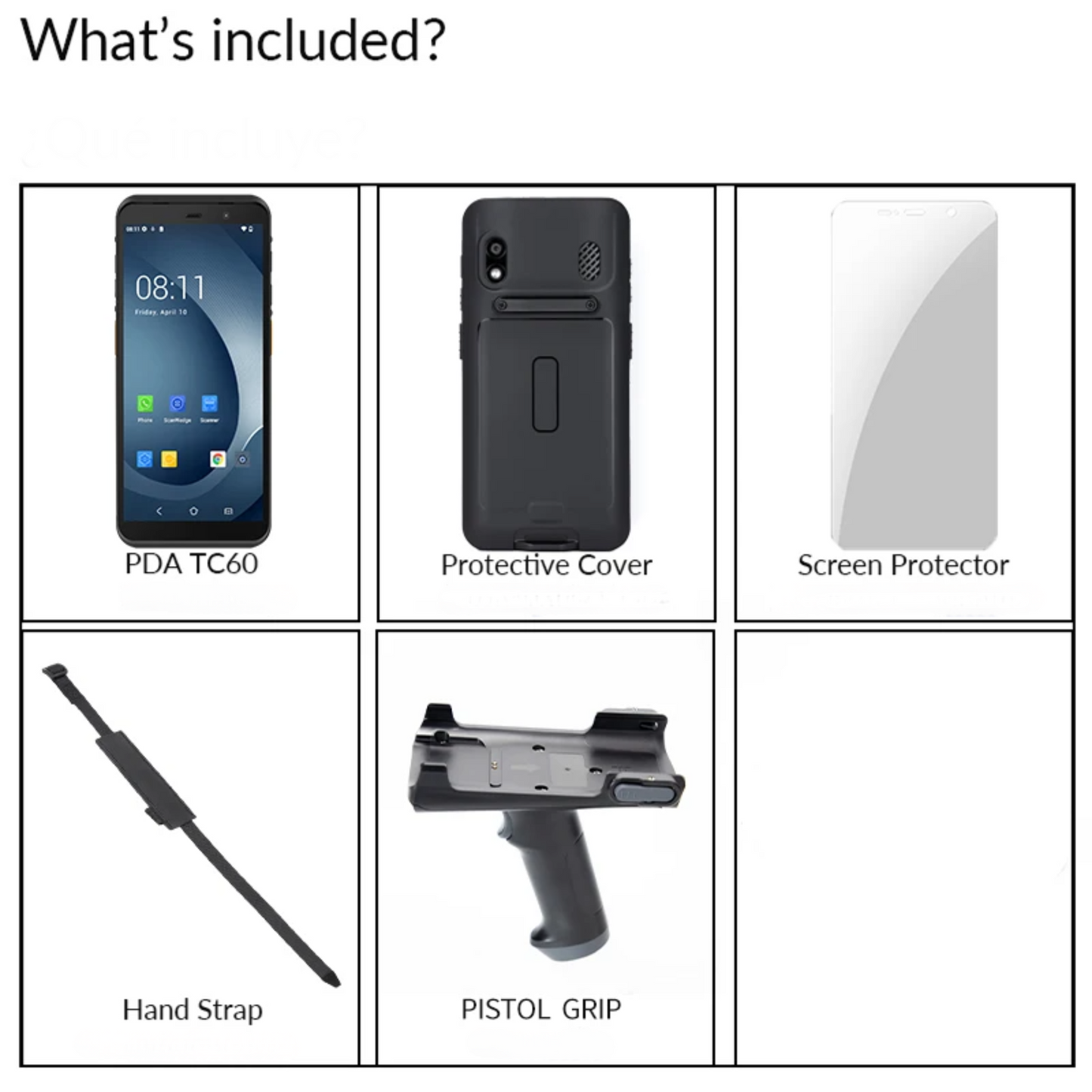 Portable Android PDA with Barcode Scanner and WiFi 4G