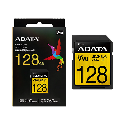 ADATA 128GB SDXC V90 High Speed Card for 4K