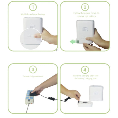 2L Rechargeable Portable Oxygen Concentrator with Carry Bag AU Plug