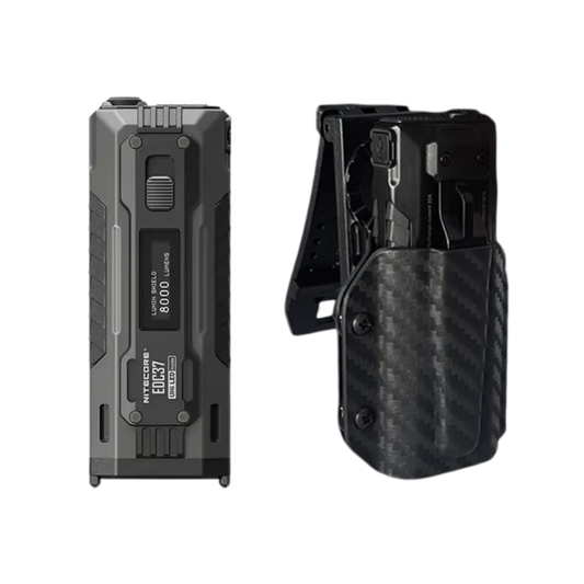 EDC37 8000 Lumen Tactical Flashlight with Sheath