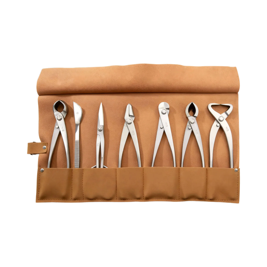 Professional 7-Piece Bonsai Tool Roll Set