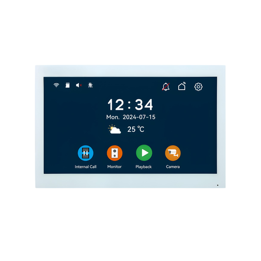 7 Inch Smart WiFi Doorbell Monitor 1080p Touch Screen