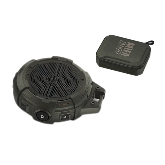 Outdoor Bluetooth Speaker with Flashlight IP67 Waterproof Bass Boost  Army Green