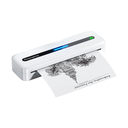 Wireless Inkless Thermal Printer for Phone and Laptop White