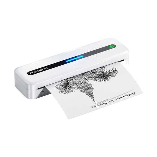 Wireless Inkless Thermal Printer for Phone and Laptop White