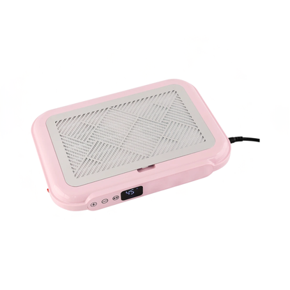 Pink Slim Quiet Nail Dust Cleaner with Reusable Filter