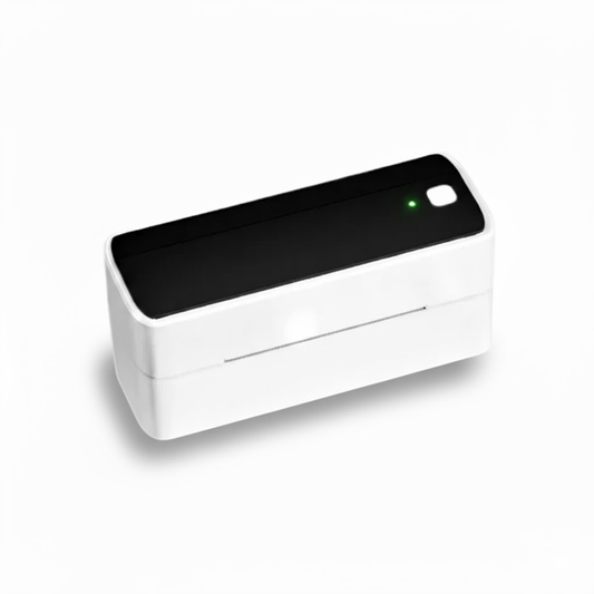 Compact Black Bluetooth Thermal Label Printer for Small Business