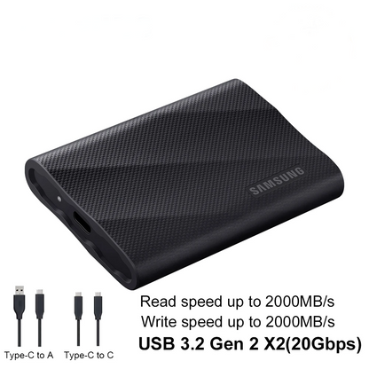 1TB Portable NVMe SSD USB 3.2 Gen2x2 External Drive