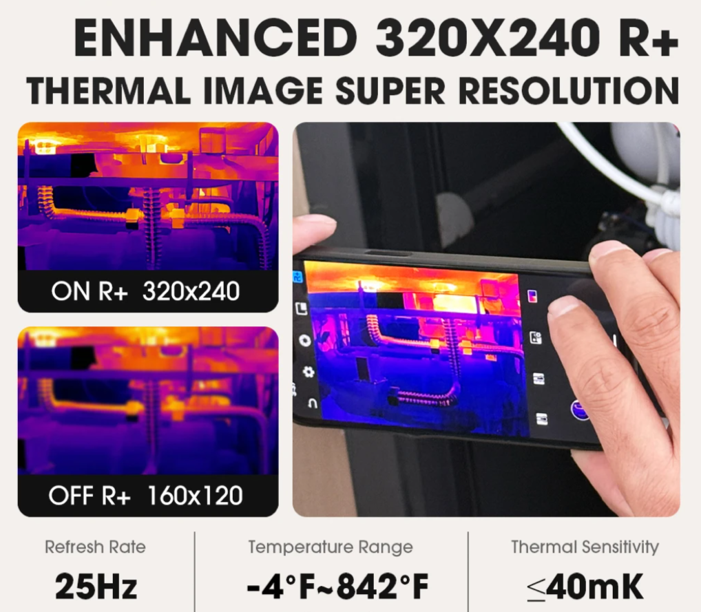 USB-C Thermal Imaging Camera 160×120 for Android iPhone