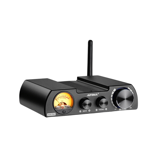 HiFi Digital Audio Amp 300W with VU Meter and 48V Plug