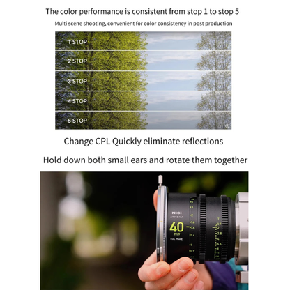 Quick Install Camera Filter System Kit with ND CPL Mist