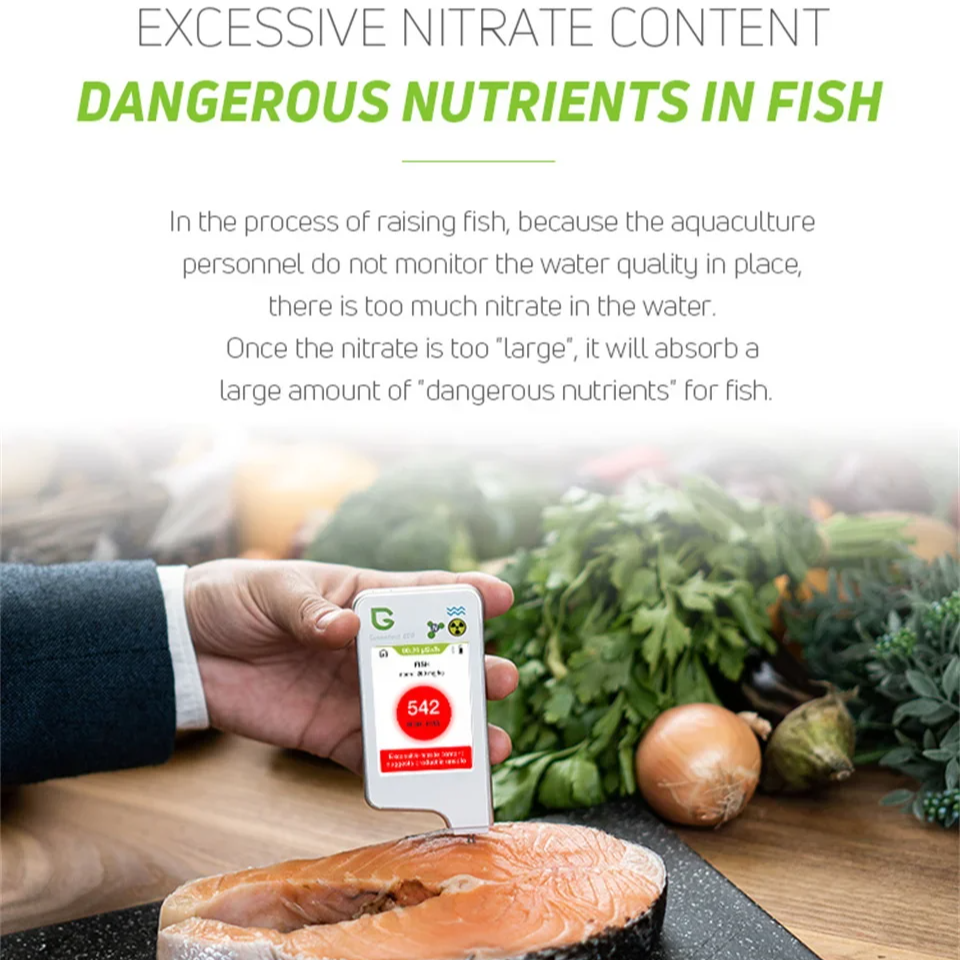 Advanced Food Nitrate Detector with Radiation and Water Testing