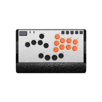 White All-Button Hitbox Fight Stick for PC PS4 PS5
