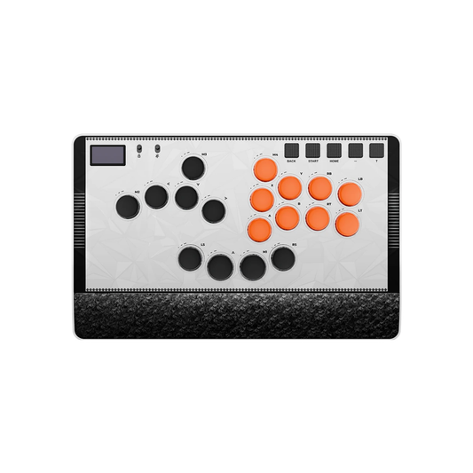 White All-Button Hitbox Fight Stick for PC PS4 PS5