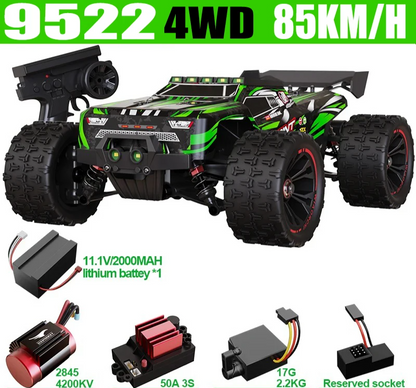 High Speed Off-Road RC Car 85KMH Green